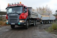 Scania R124 6x6 + vlek