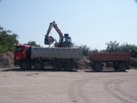 Scania 124C 8x6 + vlek